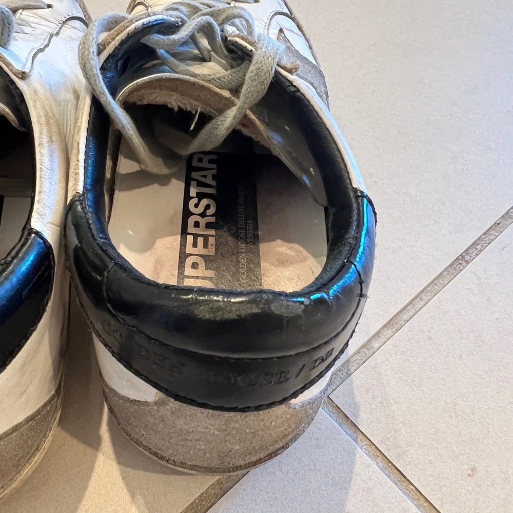 Golden Goose White/Black/Cream Sneakers - Picture 4 of 10